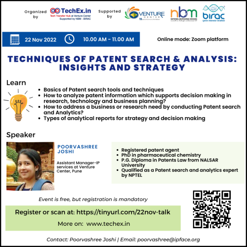 22 Nov2022-Techniques of Patent Search and Analysis 22 Nov2022-Techniques of Patent Search and Analysis
